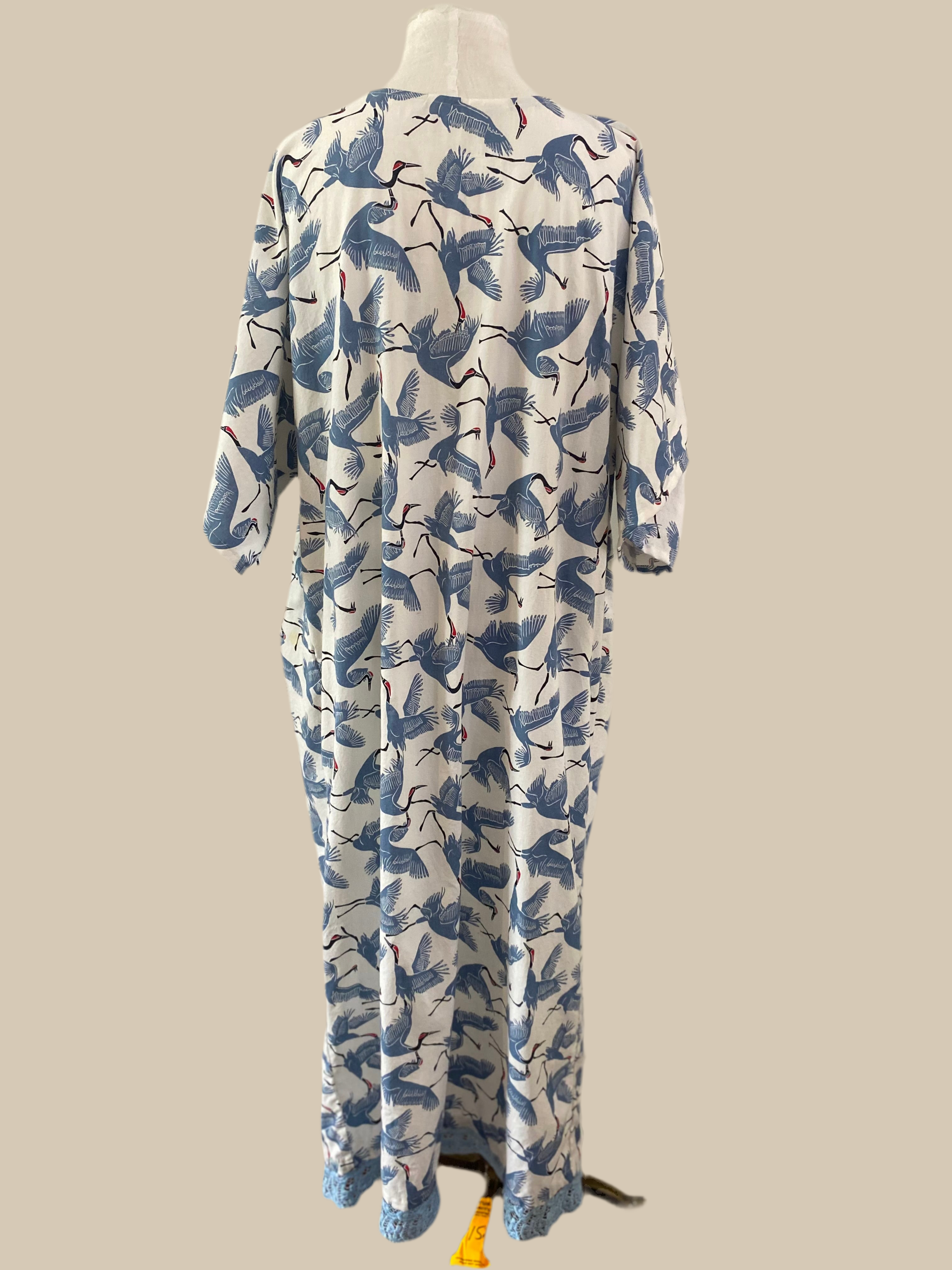 Blue Heron Drift Kimono