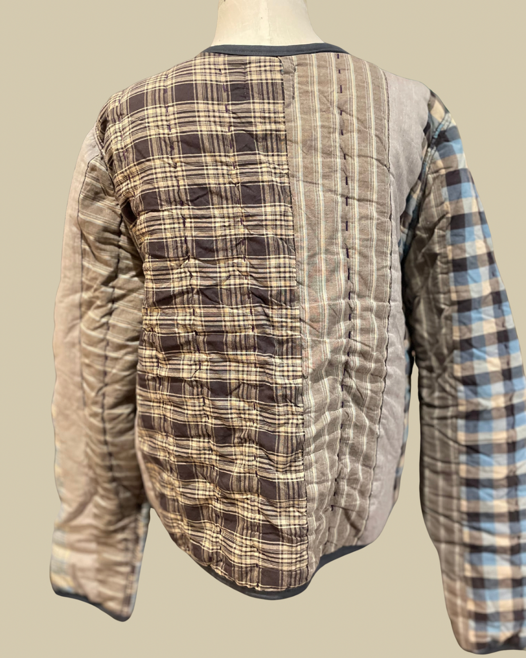 Harbour Plaid Quilt Coat Mid