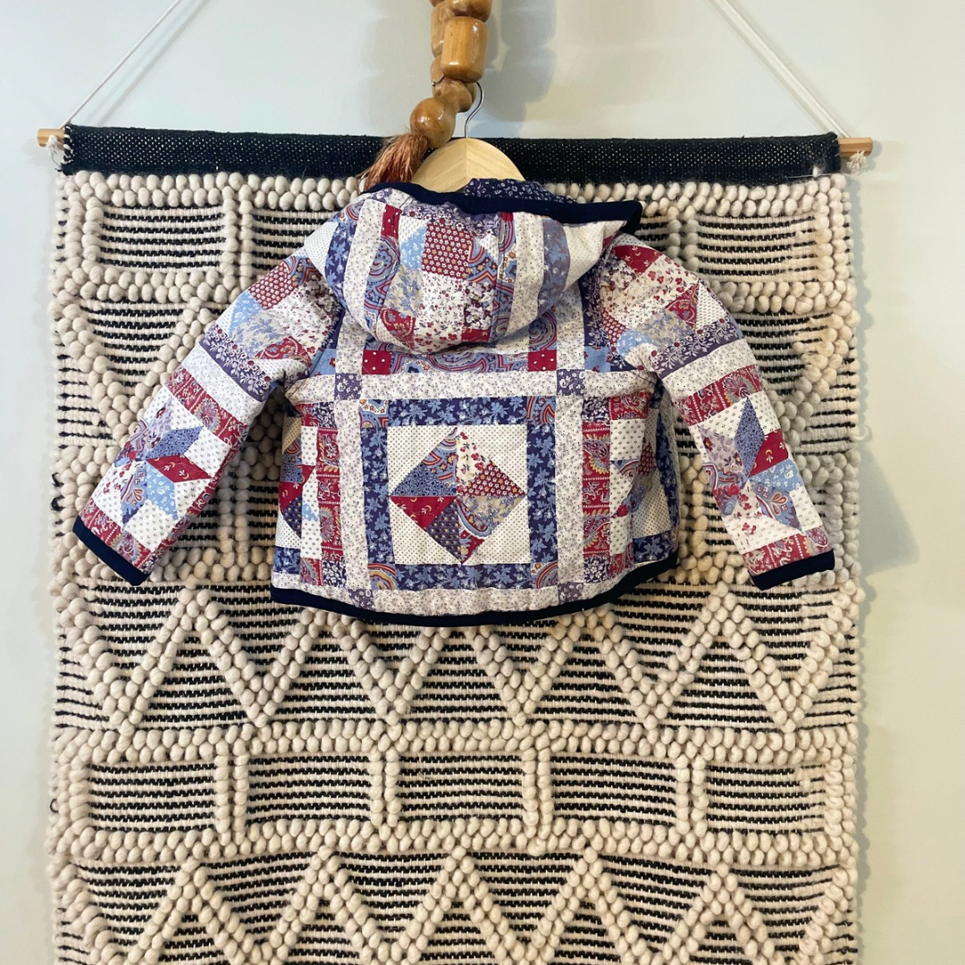 Star Patch Quilted Coat