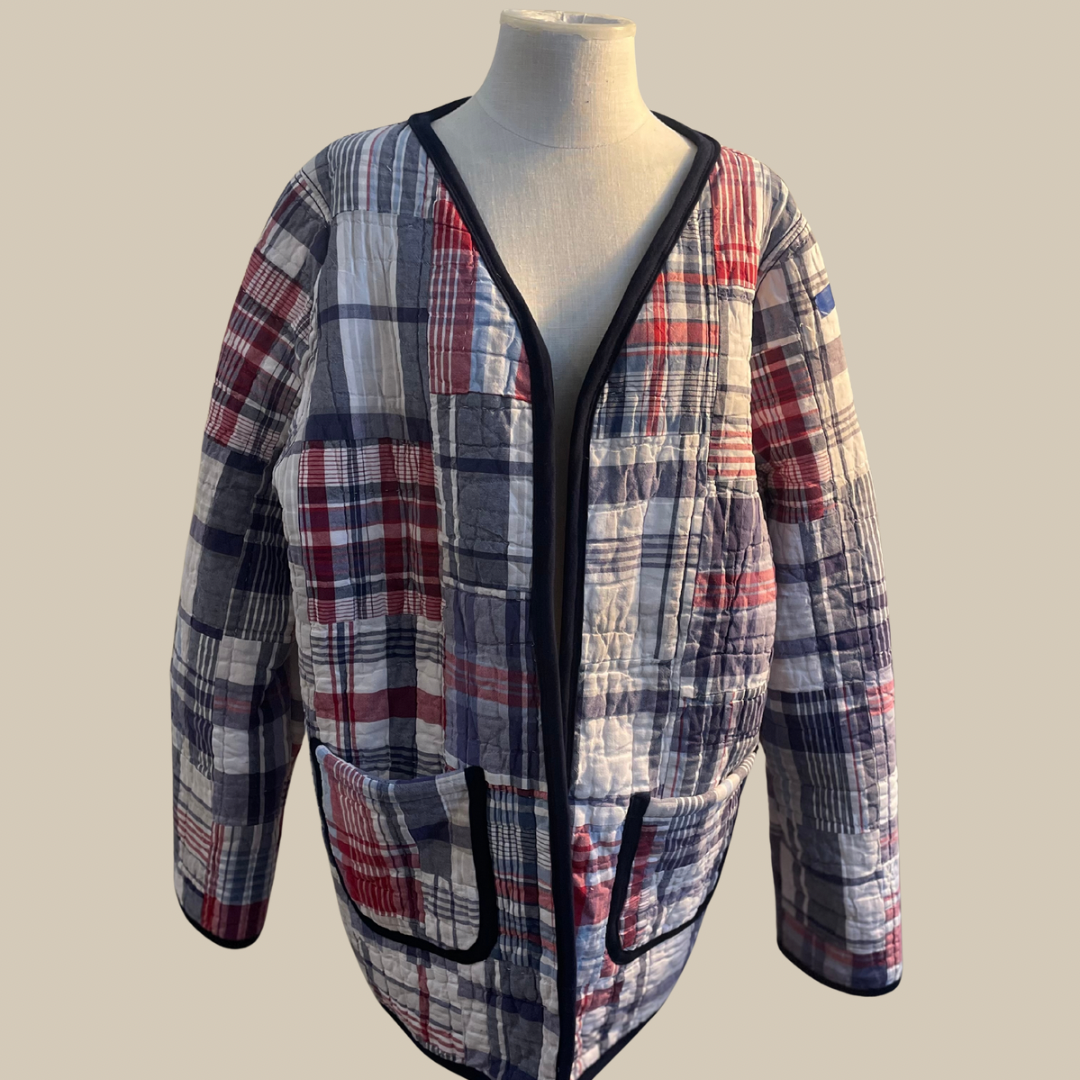 Blue Haven Quilted Coat Long