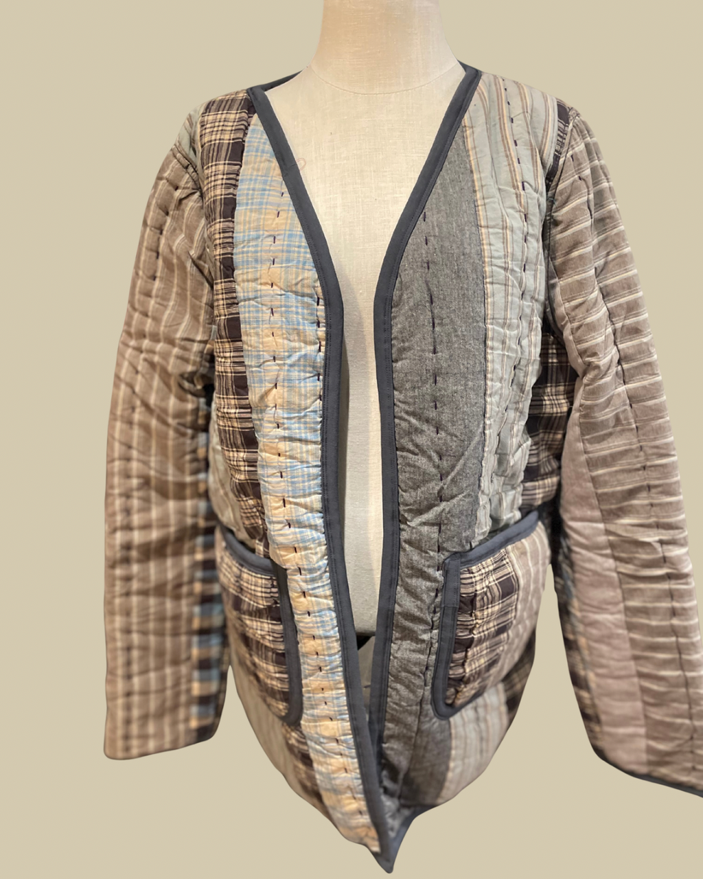 Harbour Plaid Quilted Coat