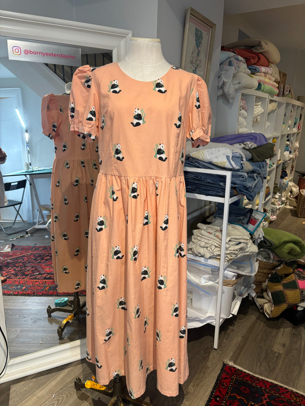 The Peach Panda Dress