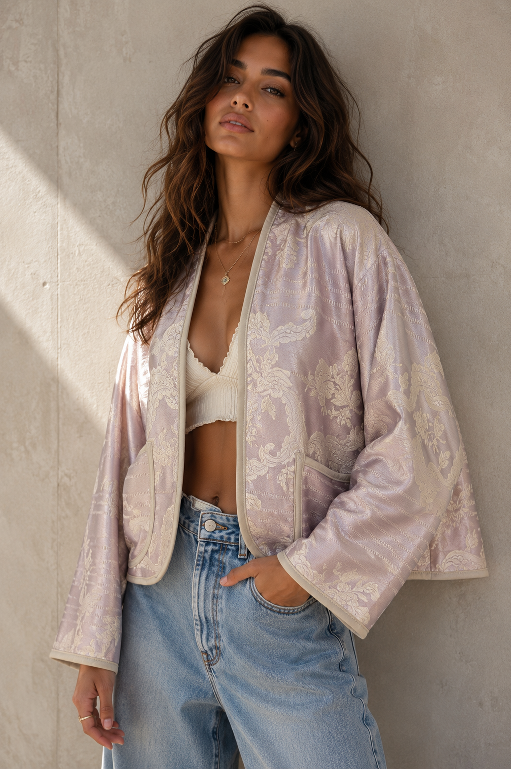 The Éloise Crop Kimono