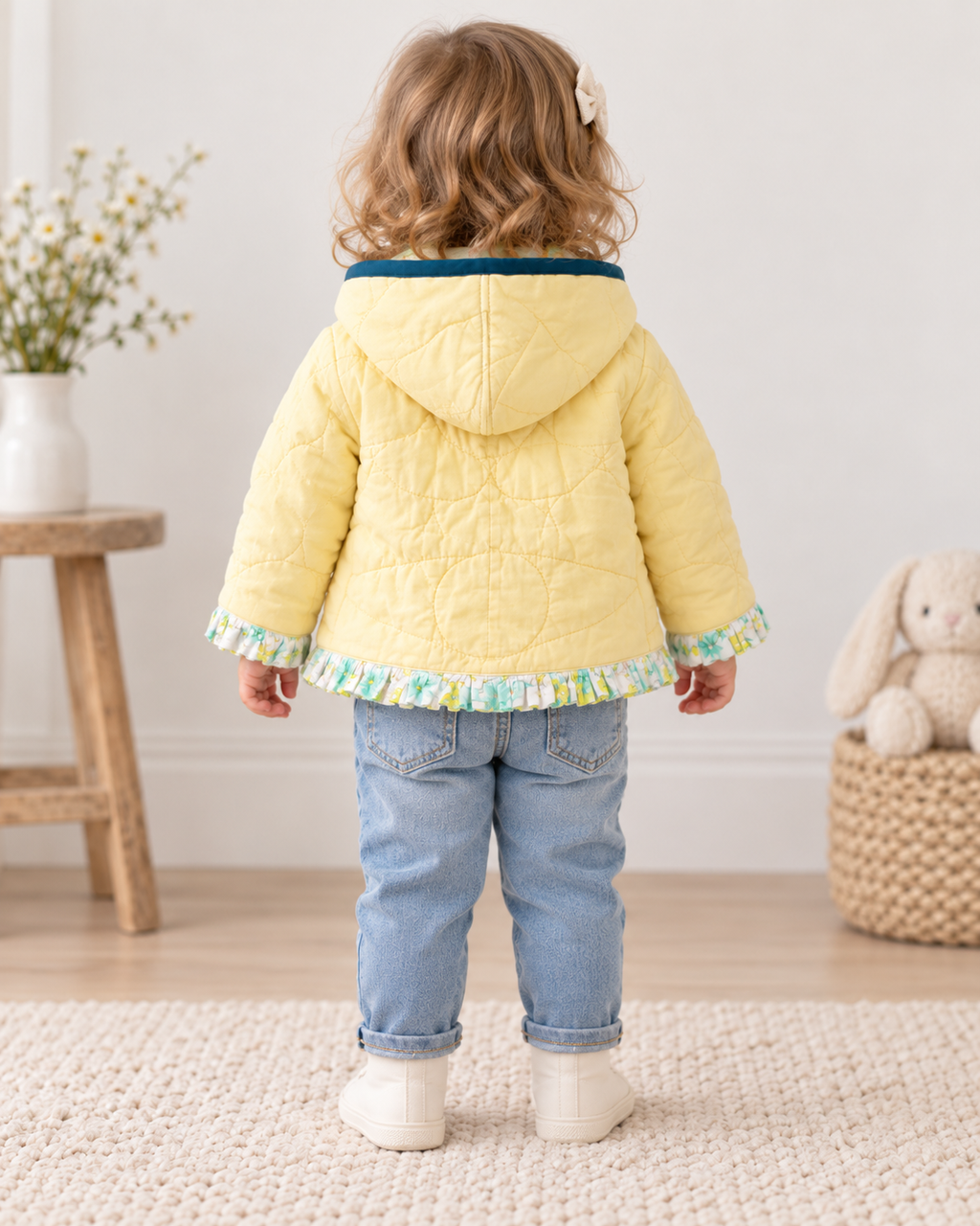 The Lemon Drop Ruffle Kids Coat