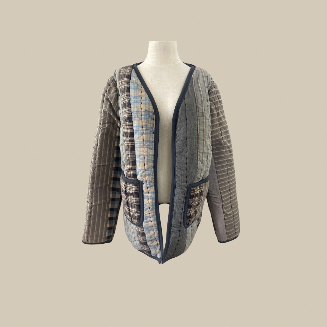 Harbour Plaid Quilted Coat