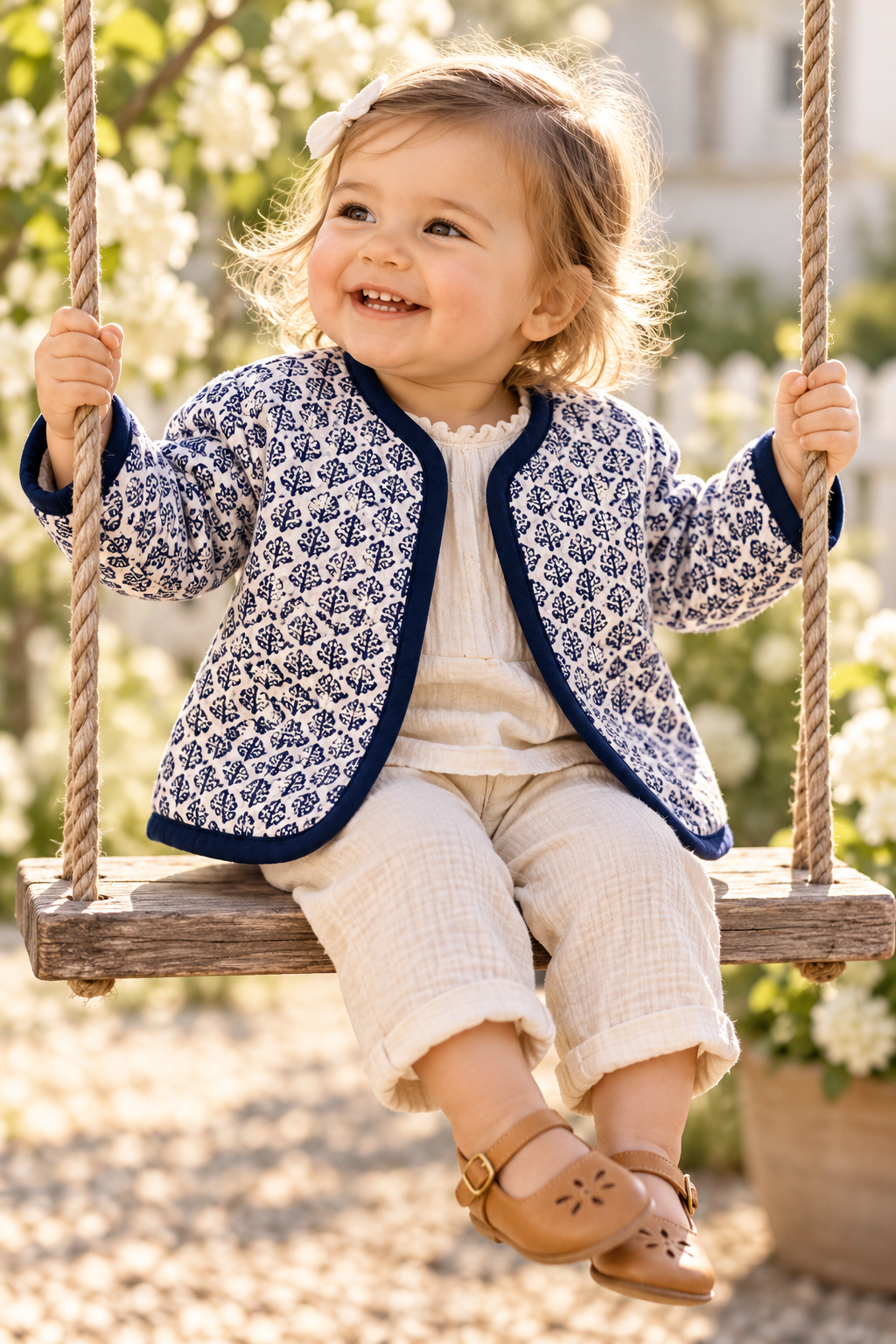 Indigo Bloom Coat