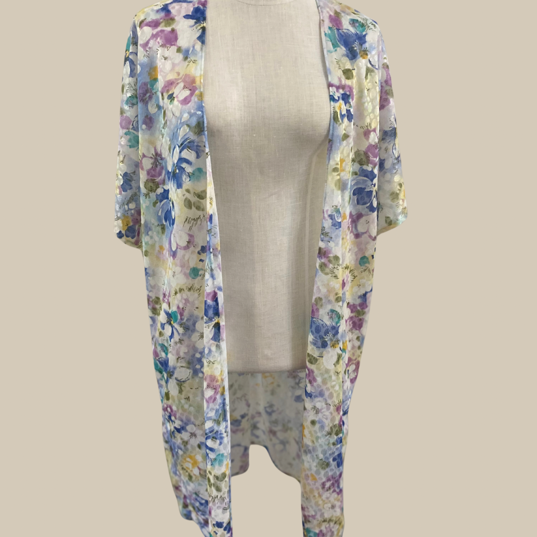 Watercolour Petals Kimono