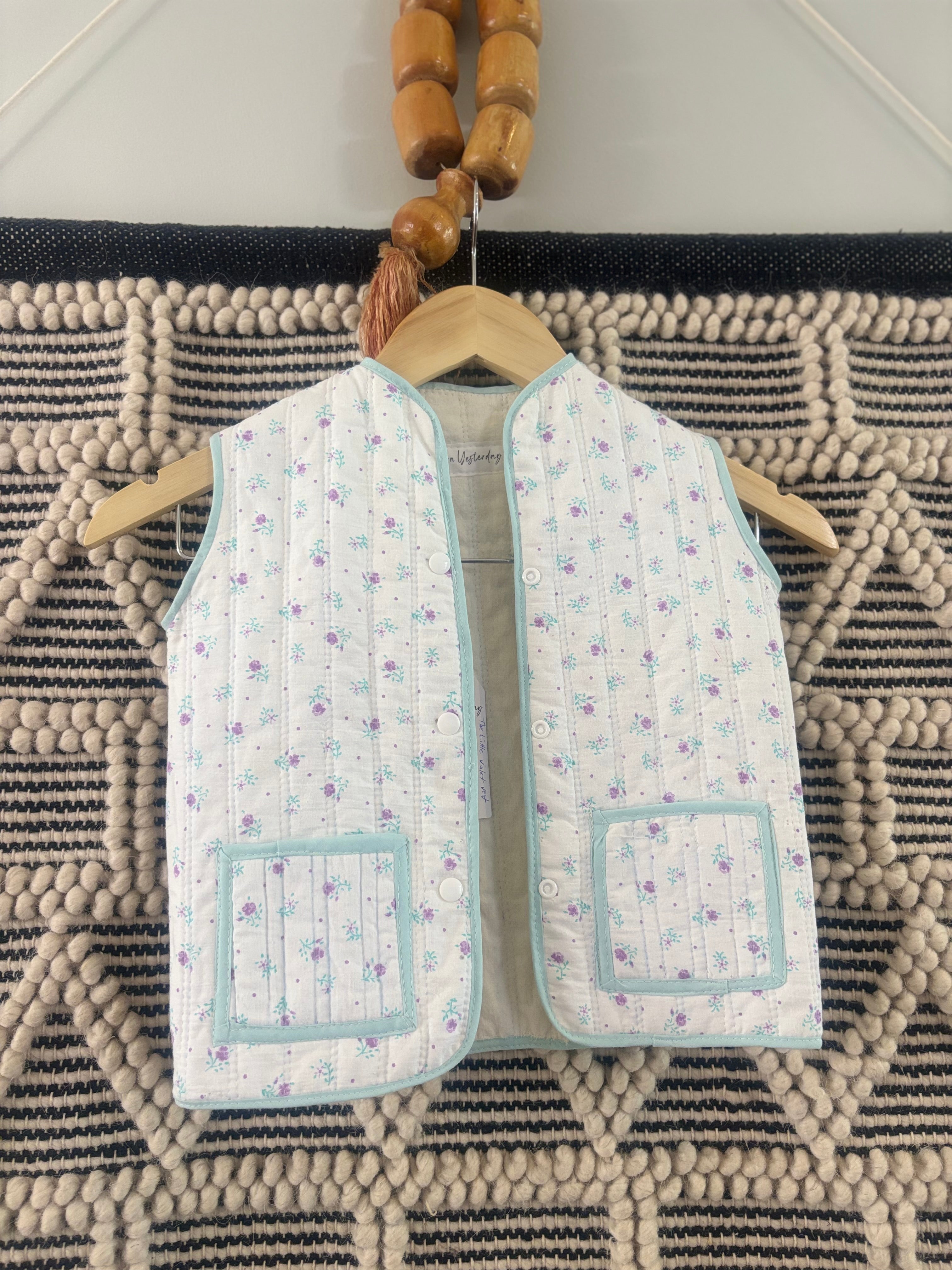 The Little Violet Quilted Kids Vest
