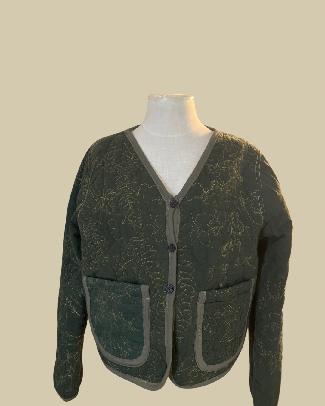 Forest Whisper Quilted Coat