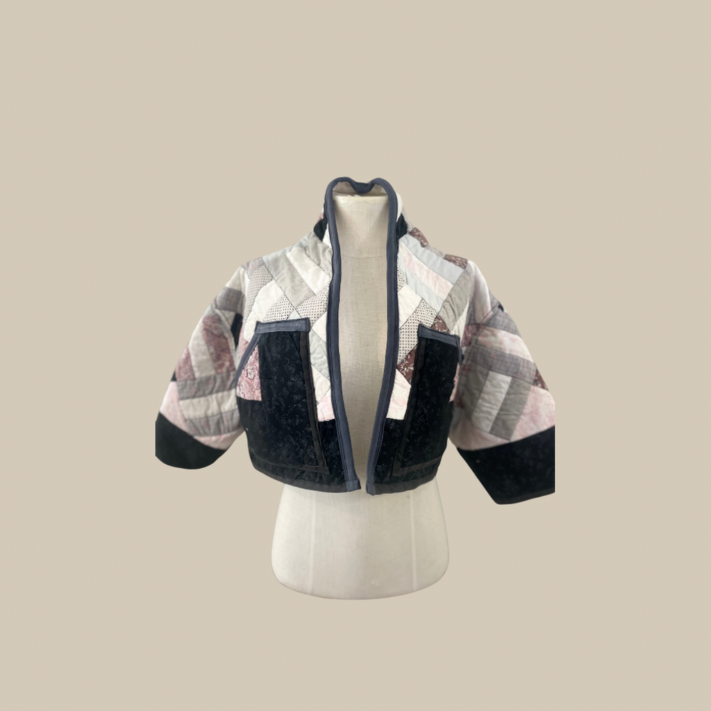 Midnight Lattice Quilted Coat