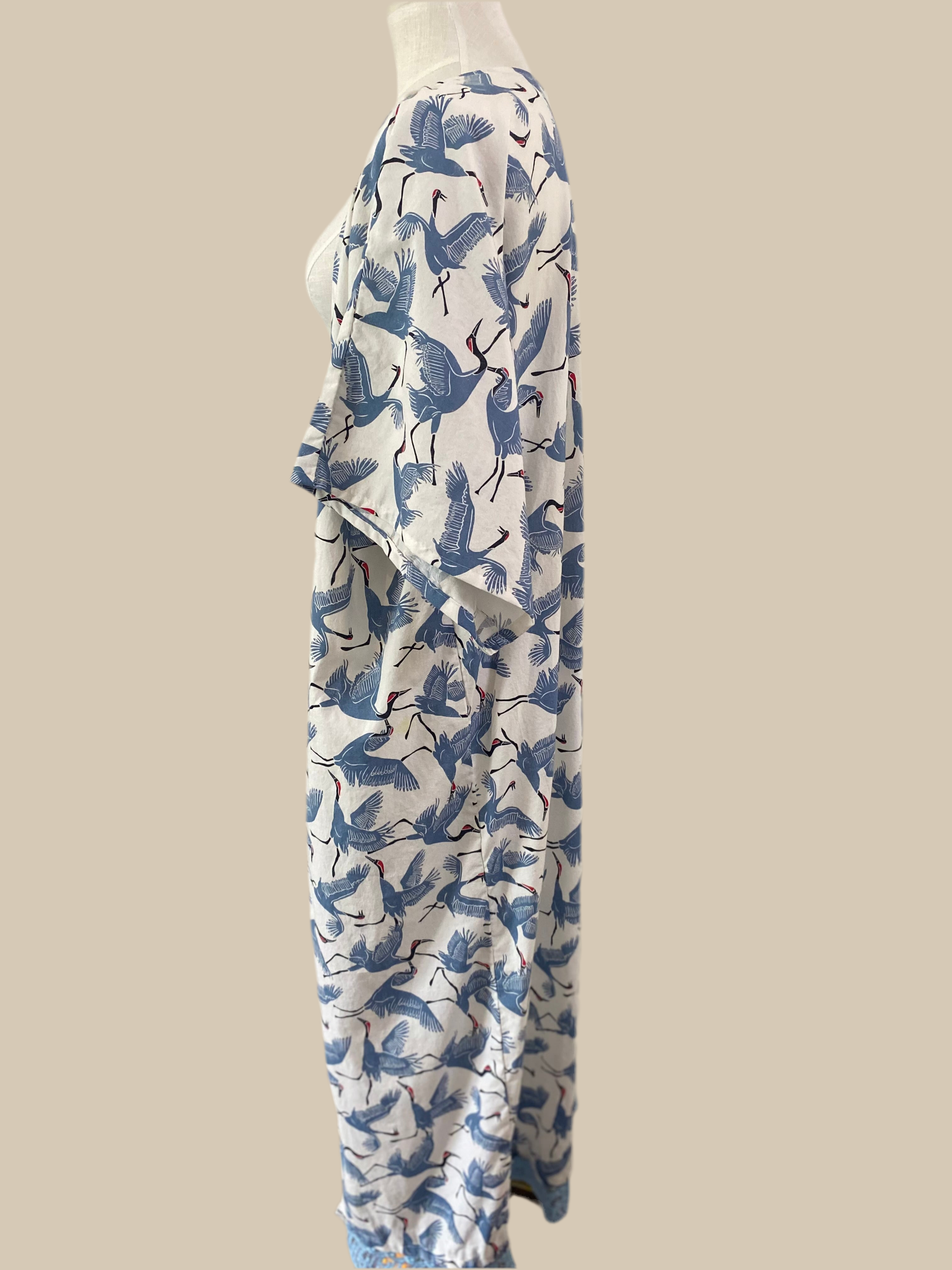 Blue Heron Drift Kimono