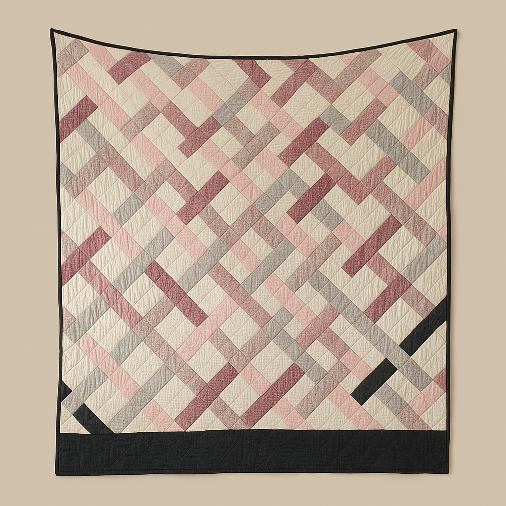 Midnight Lattice Quilted Coat