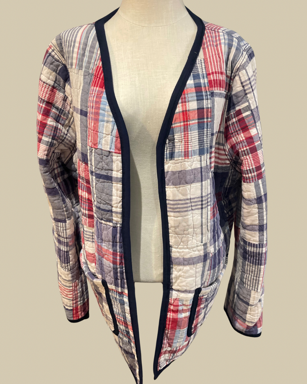 Blue Haven Quilted Coat Long