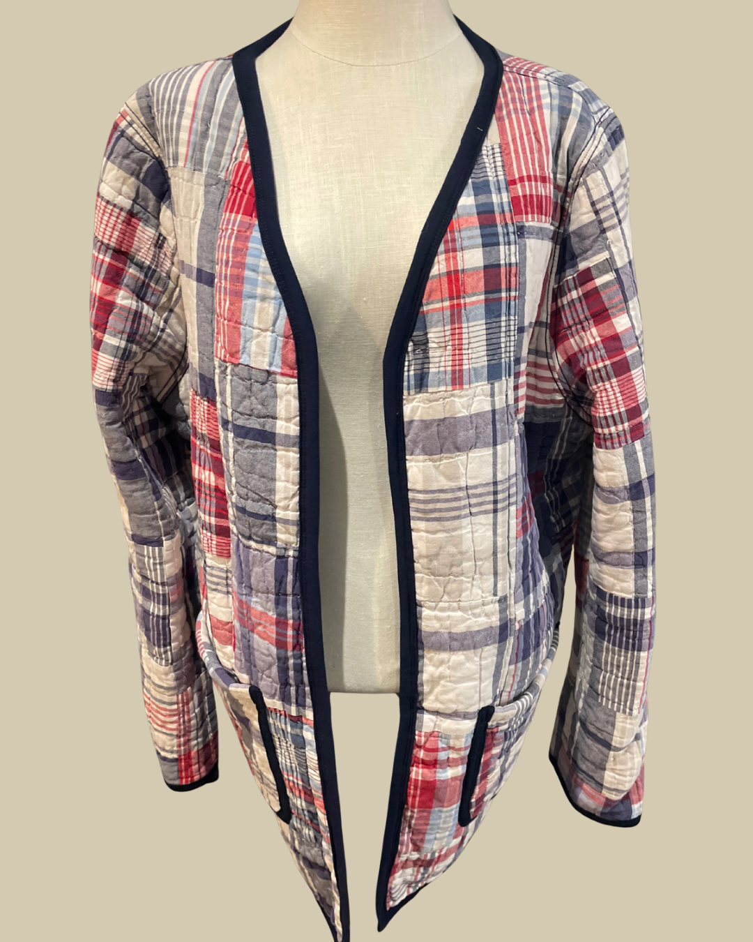 Blue Haven Quilted Coat Long