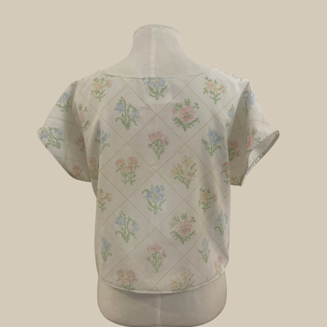 Cross Stitch Bloom Top