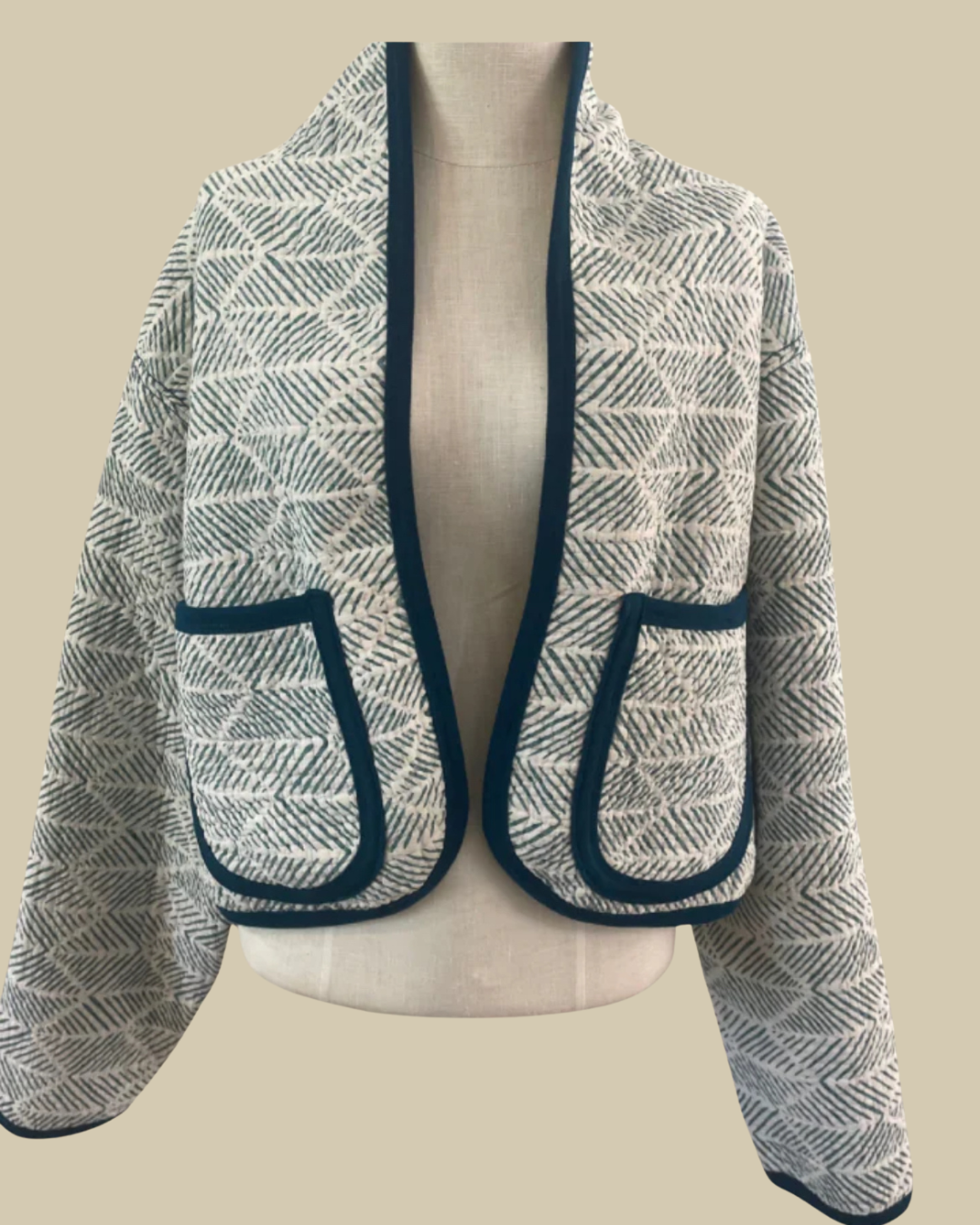 The Seabreeze Cropped Quilted Jacket