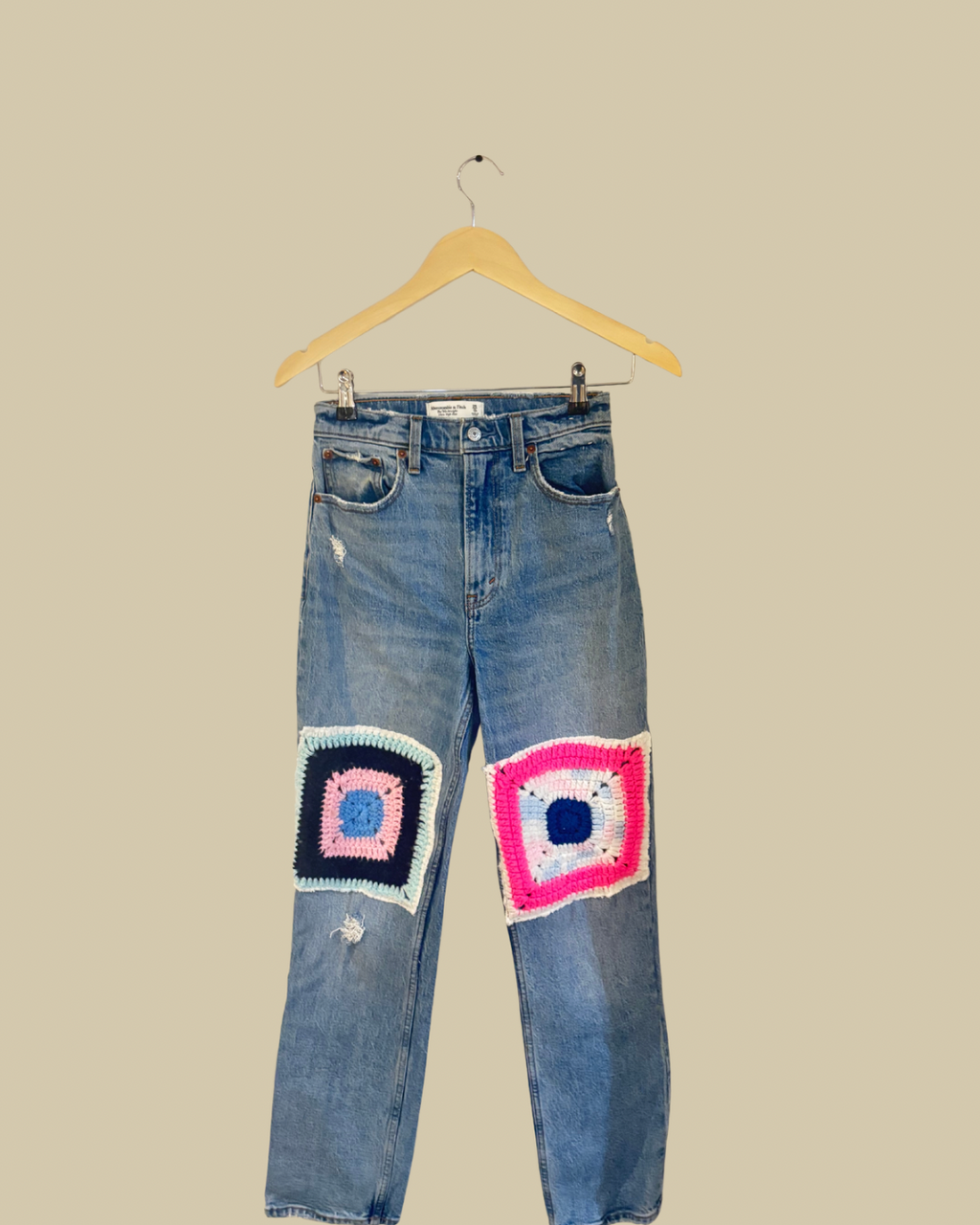 Granny square jeans