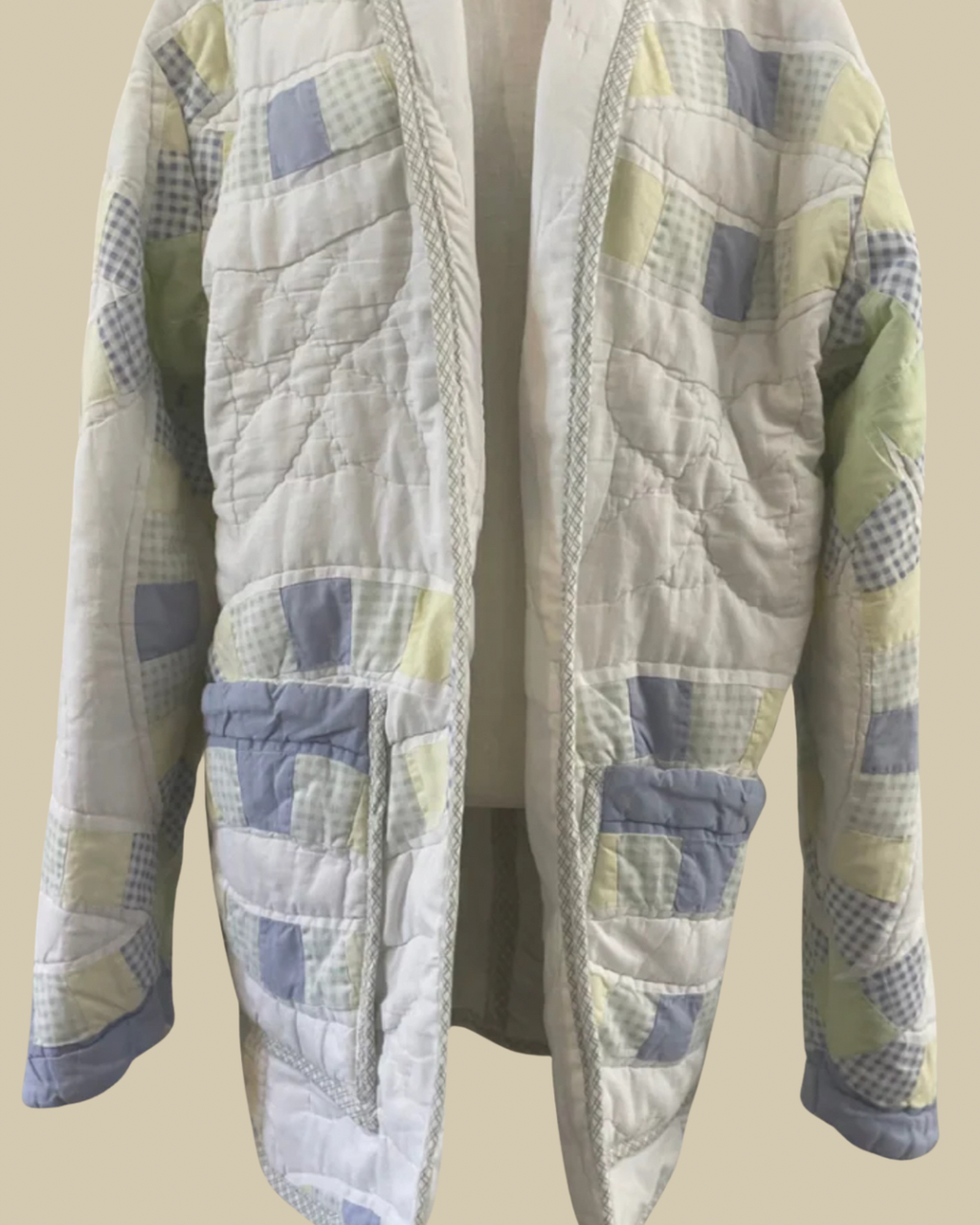 Blue Garden Quilt Coat