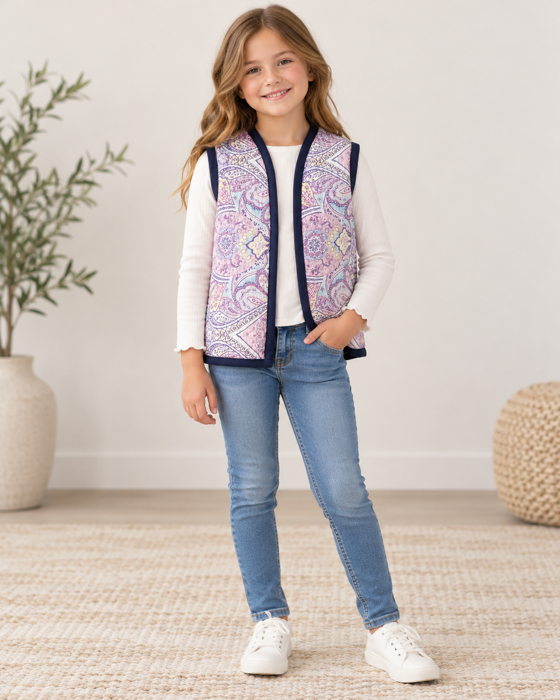 Paisley Skies Vest