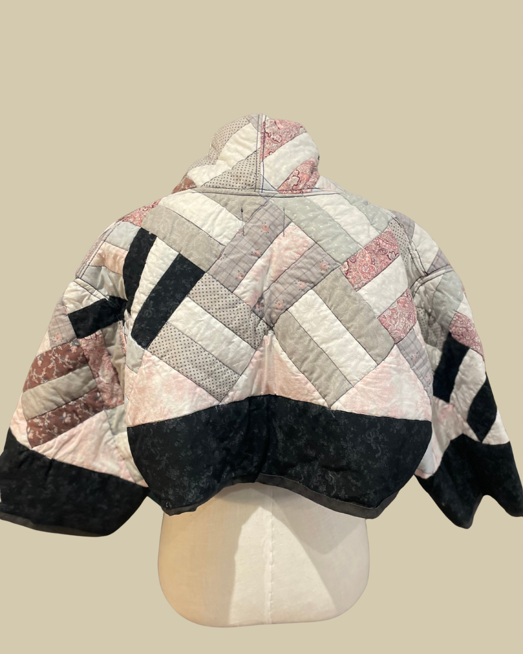 Midnight Lattice Quilted Coat