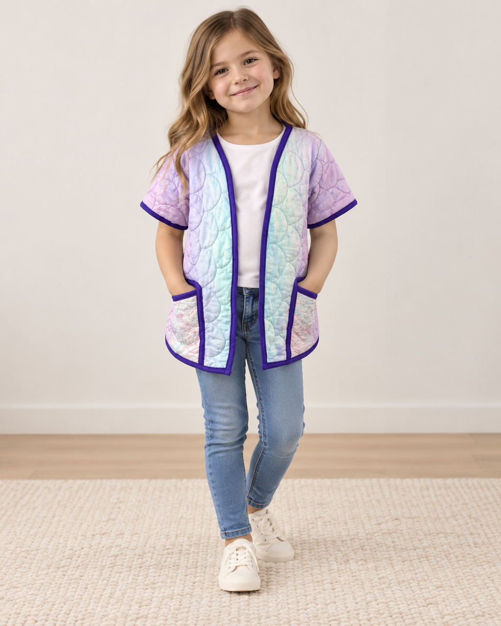Mermaid Skies Quilted Coat