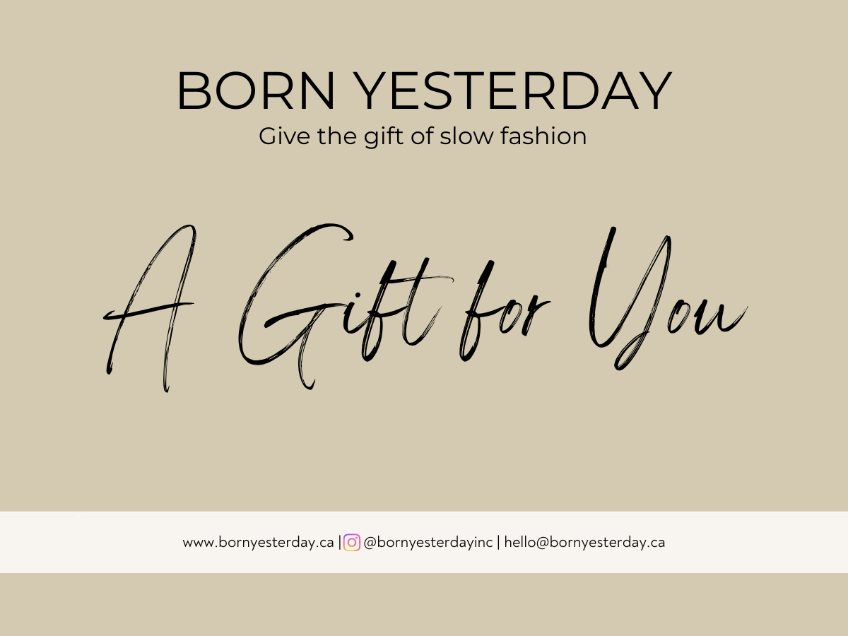 Born Yesterday Gift Card