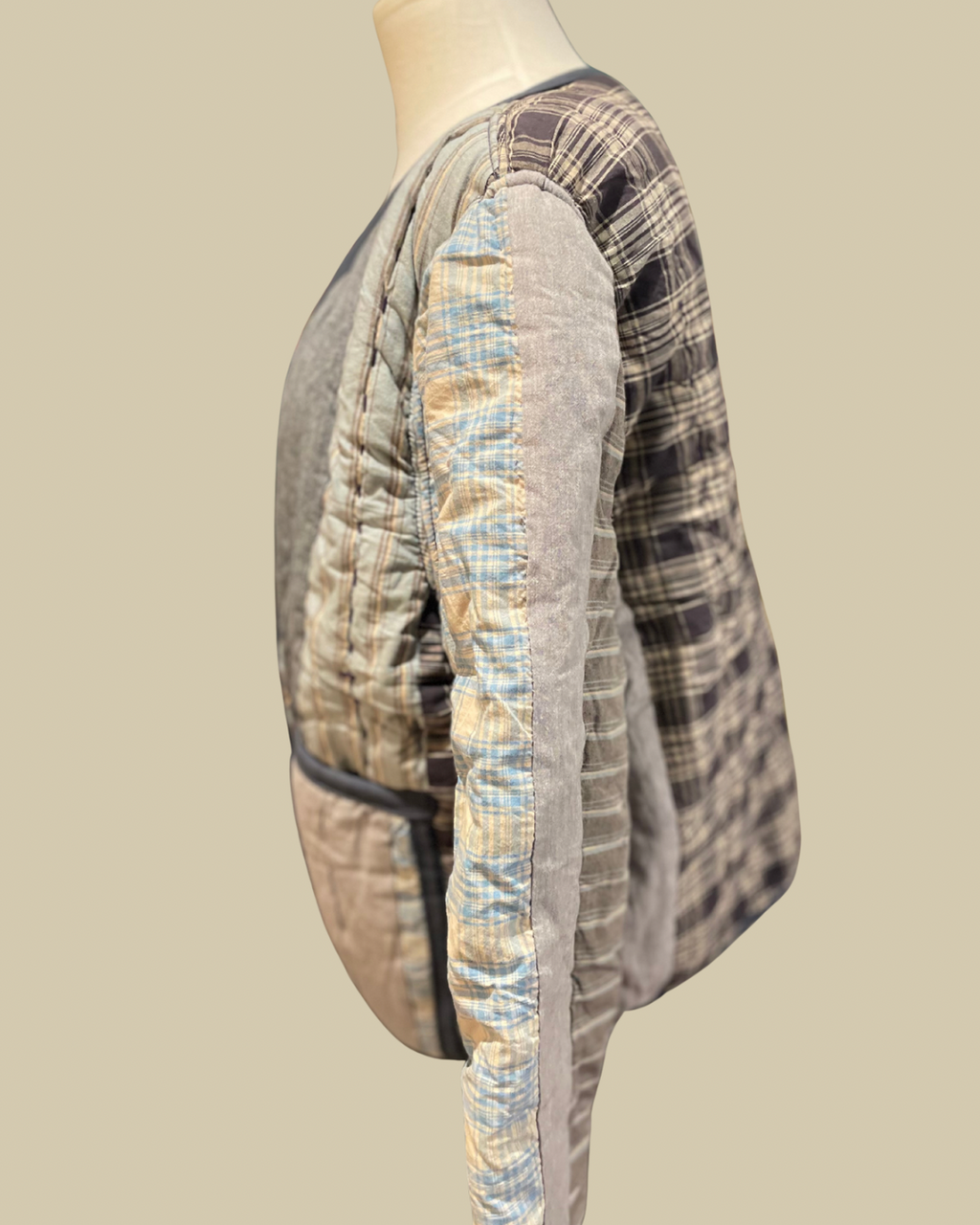 Harbour Plaid Quilt Coat Mid