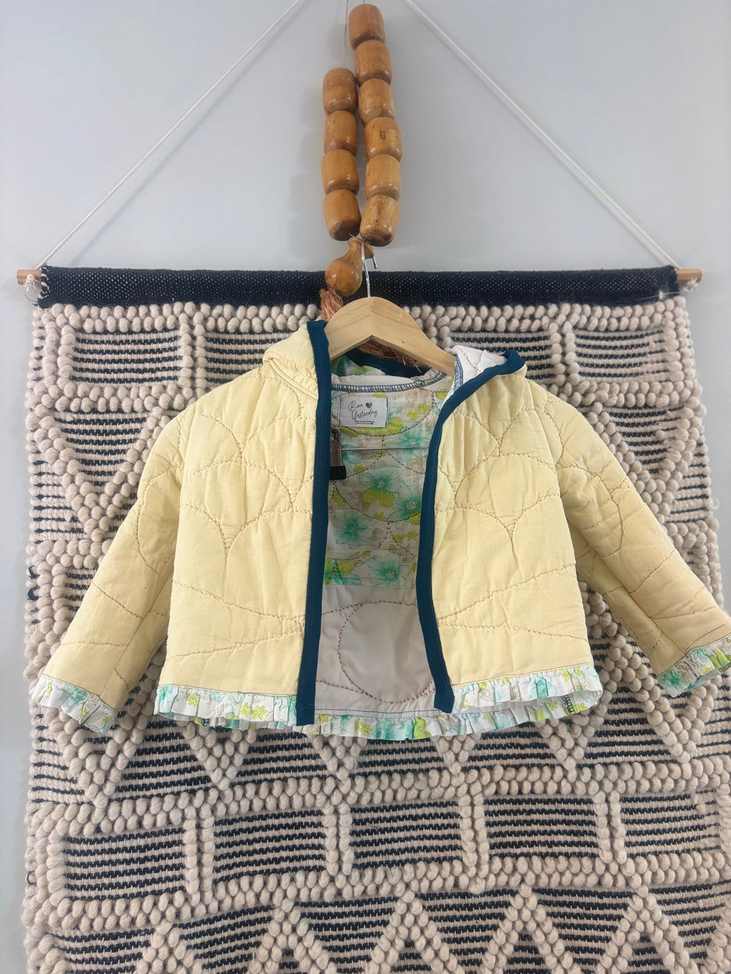 The Lemon Drop Ruffle Kids Coat