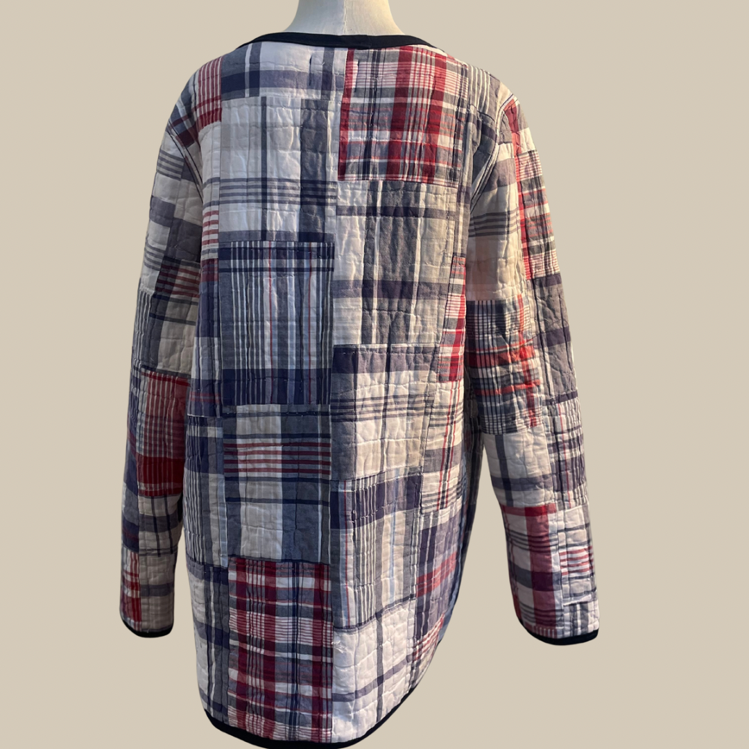 Blue Haven Quilted Coat Long