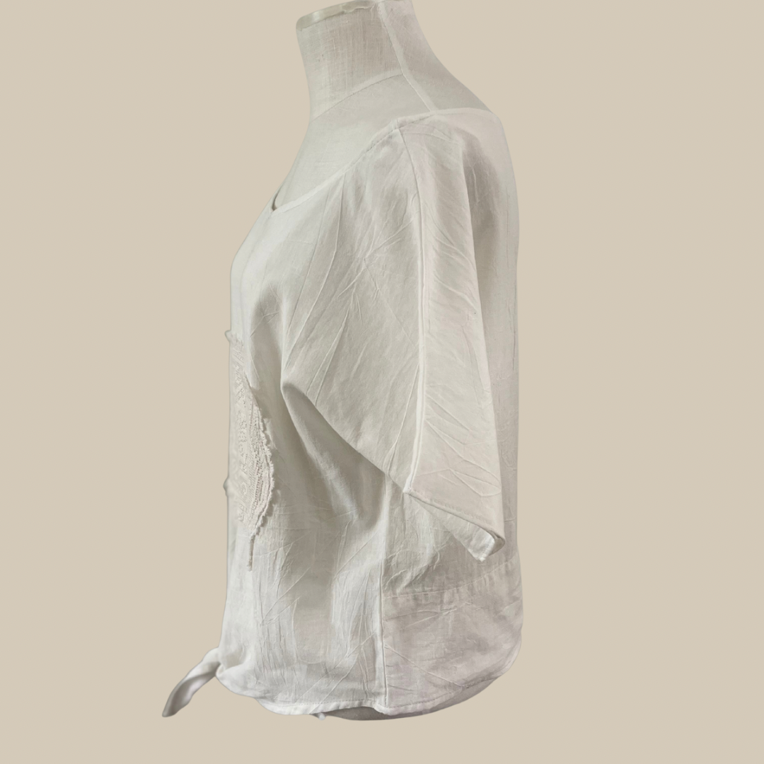 Doilie Panel Tie Up Top