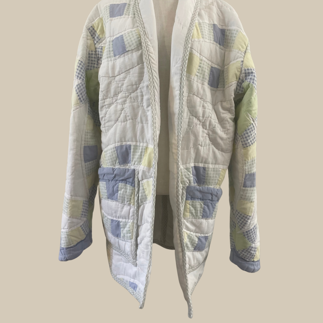 Blue Garden Quilt Coat
