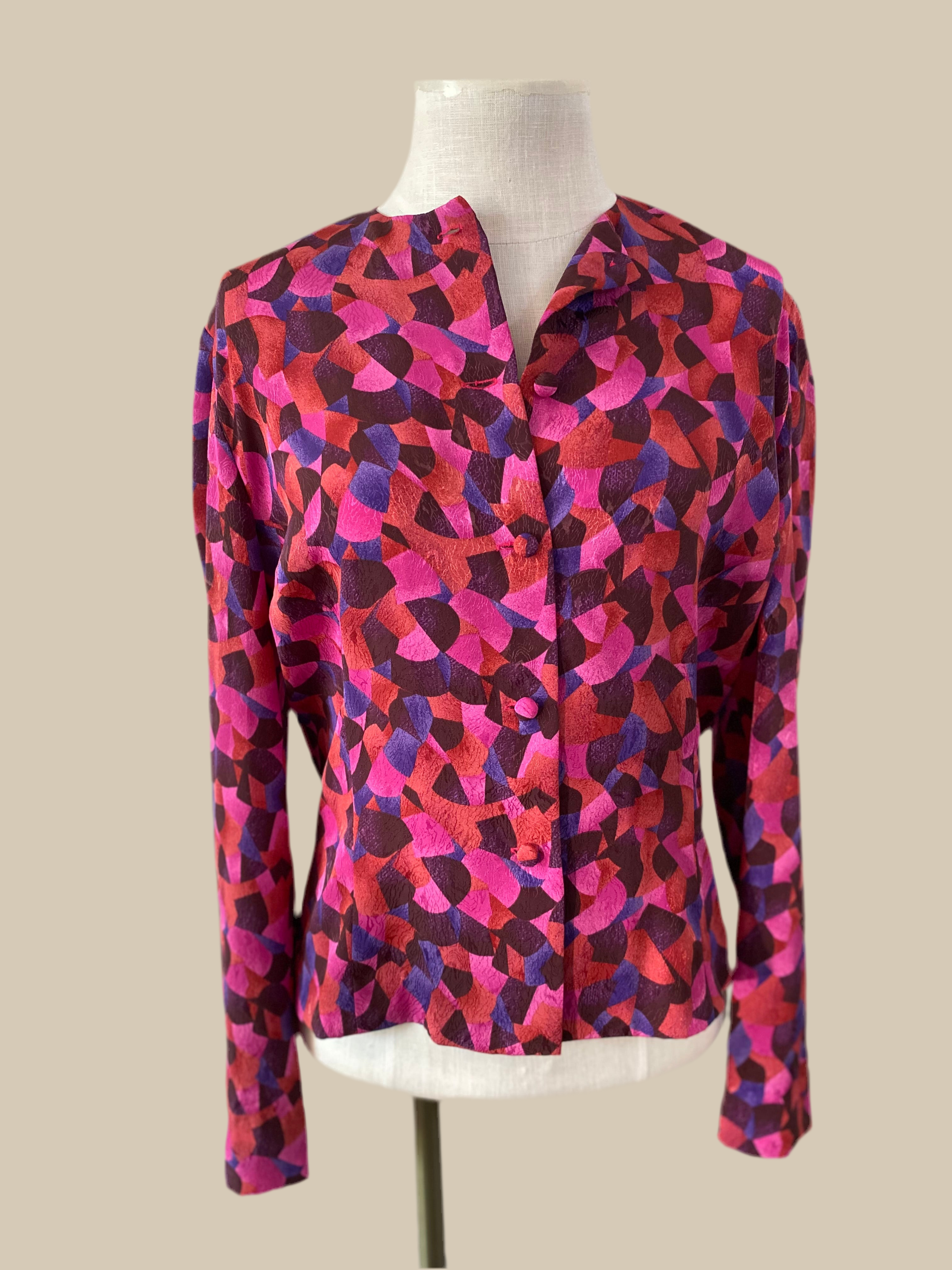 Cherry Mosaic Blouse