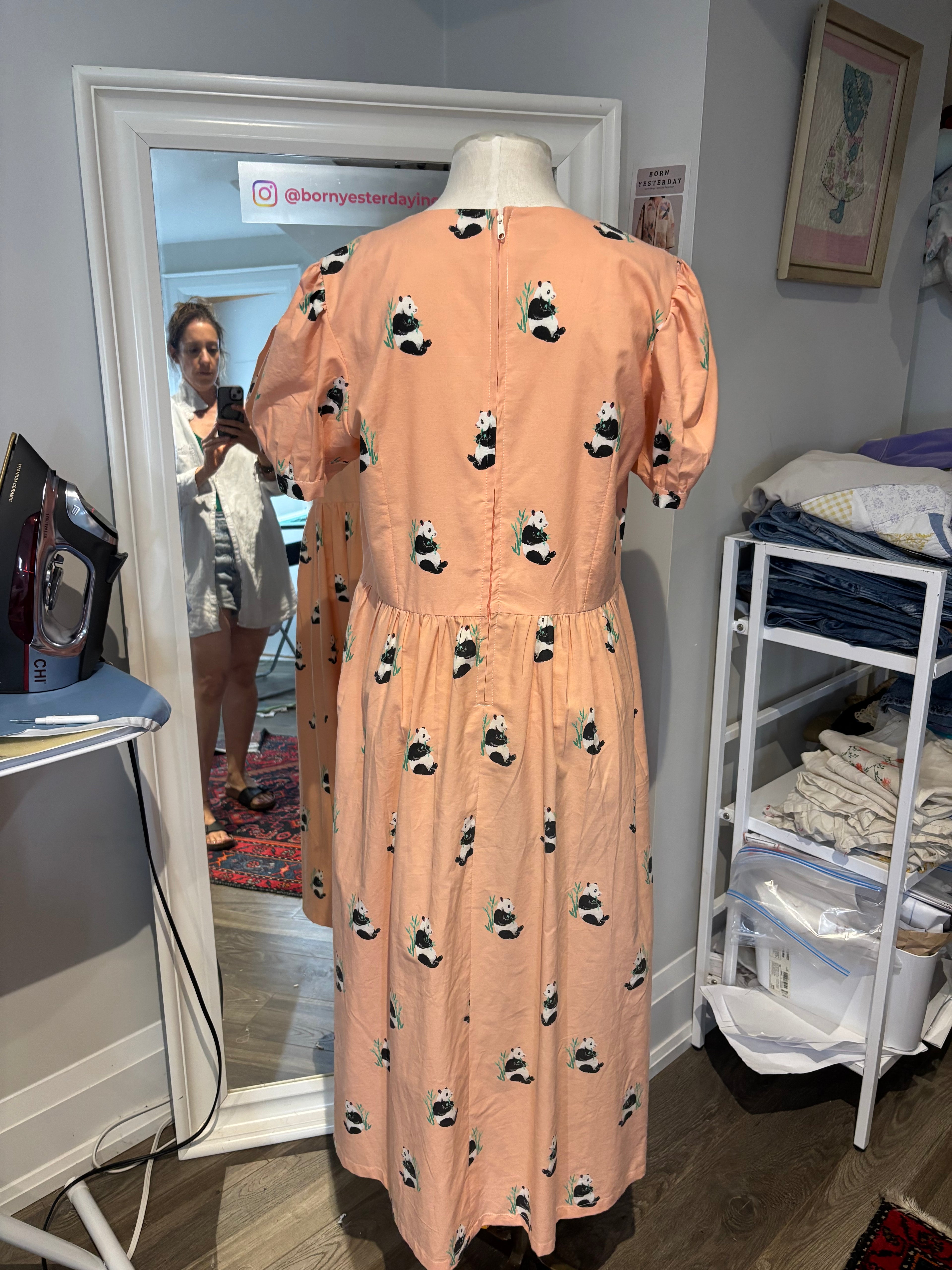 The Peach Panda Dress