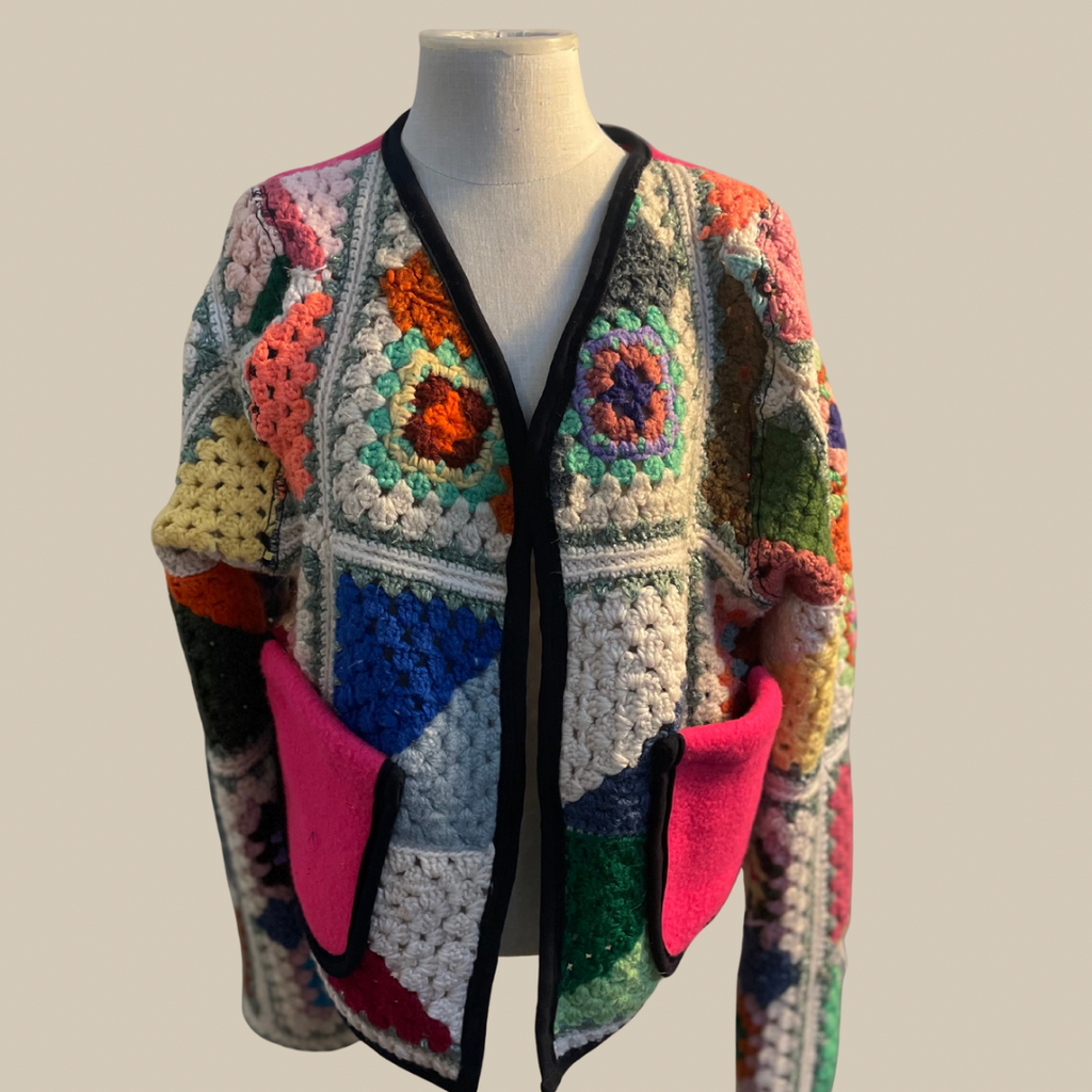 Candy Squares Quilted Coat
