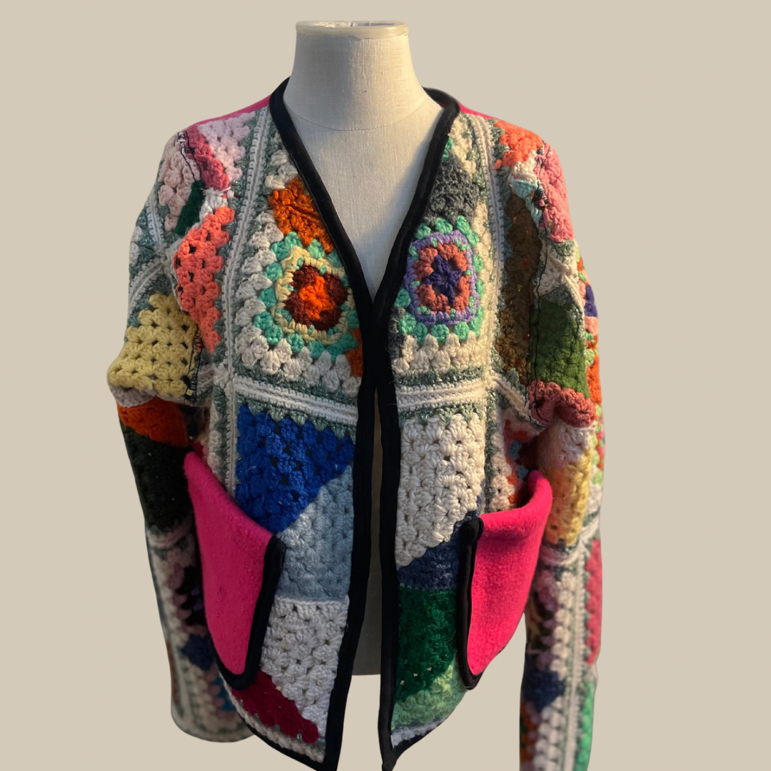 Candy Squares Quilted Coat