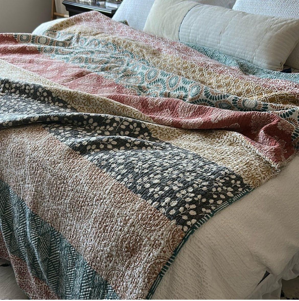 Sea breeze Kantha Style Coat