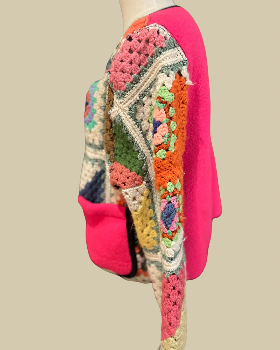 Candy Squares Quilted Coat