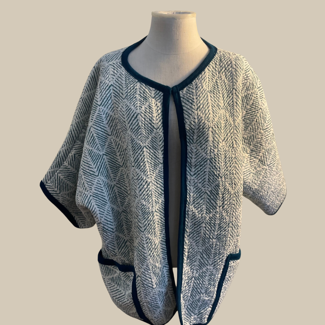 Sea breeze Kantha Style Coat