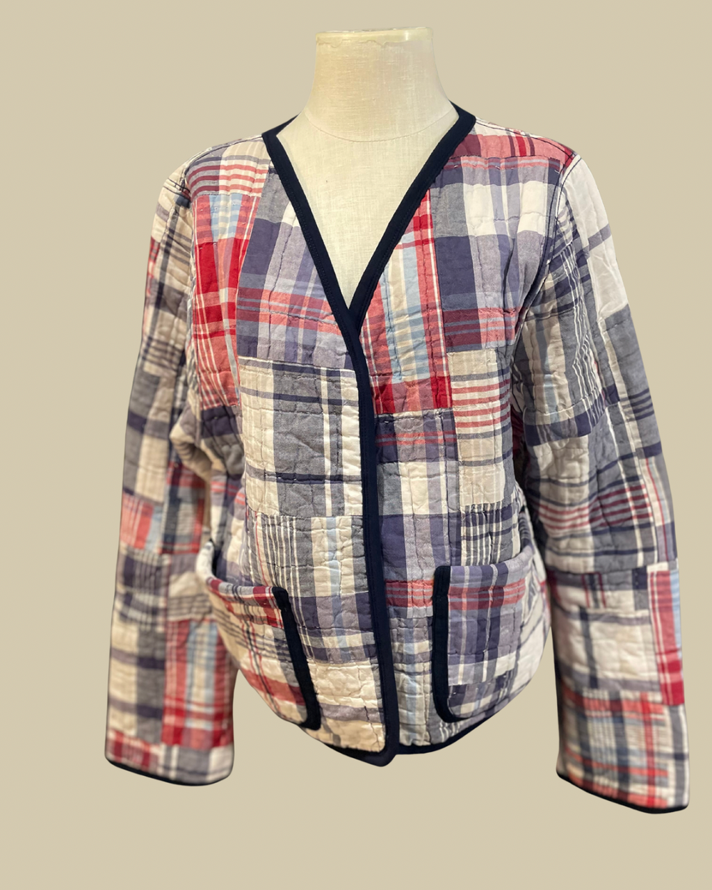 Blue Haven Quilt Coat Short