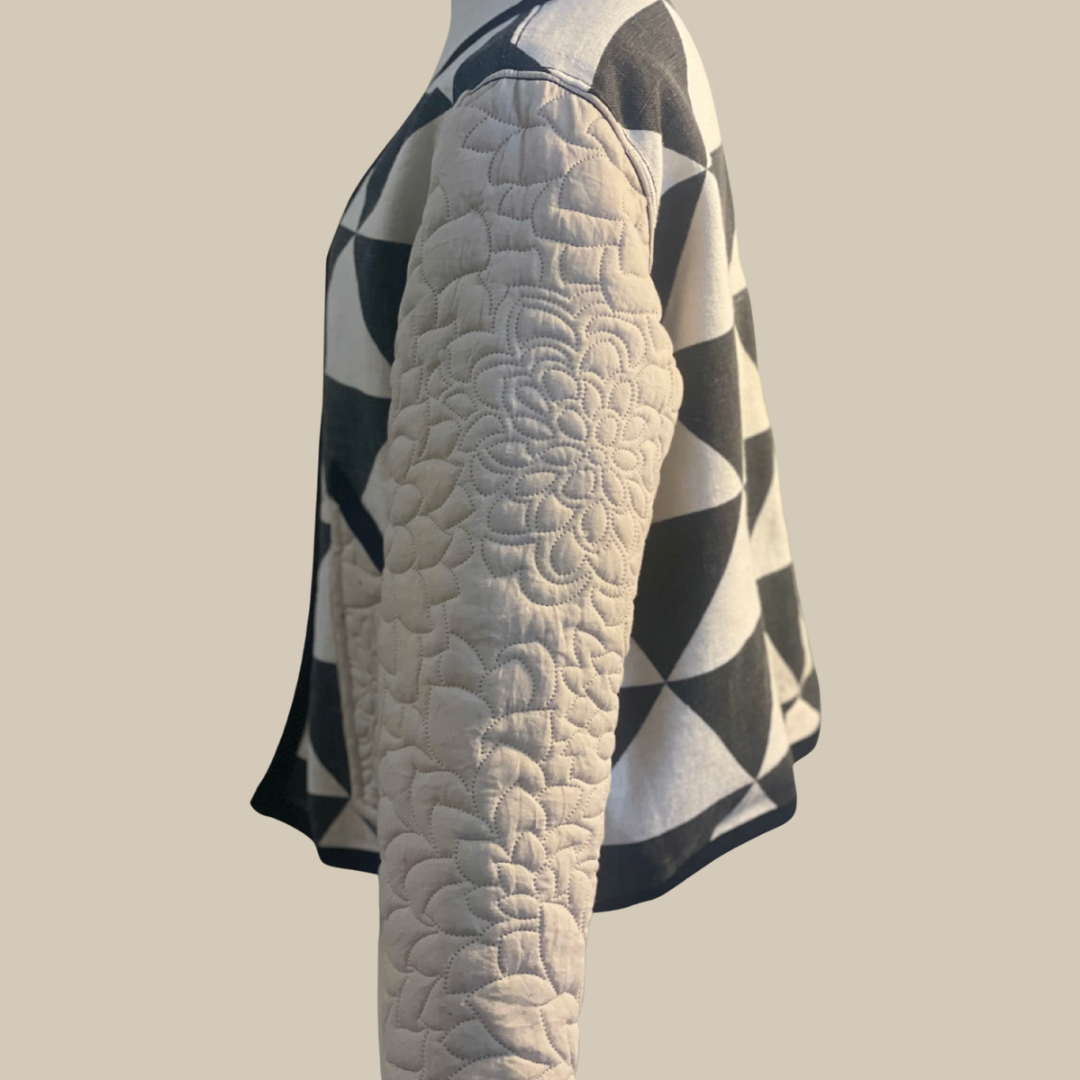 Nordic Bloom Quilt Coat