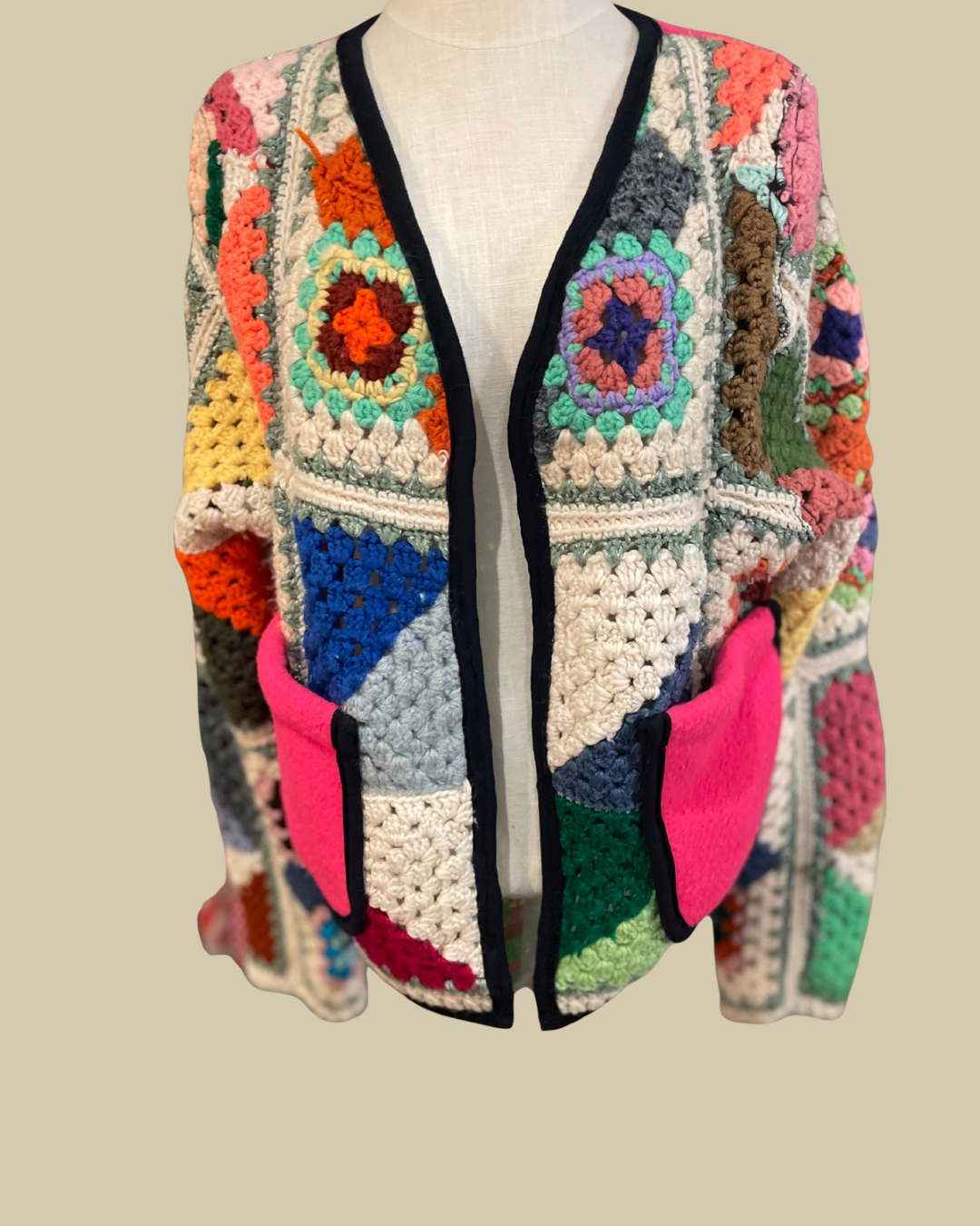 Candy Squares Quilted Coat