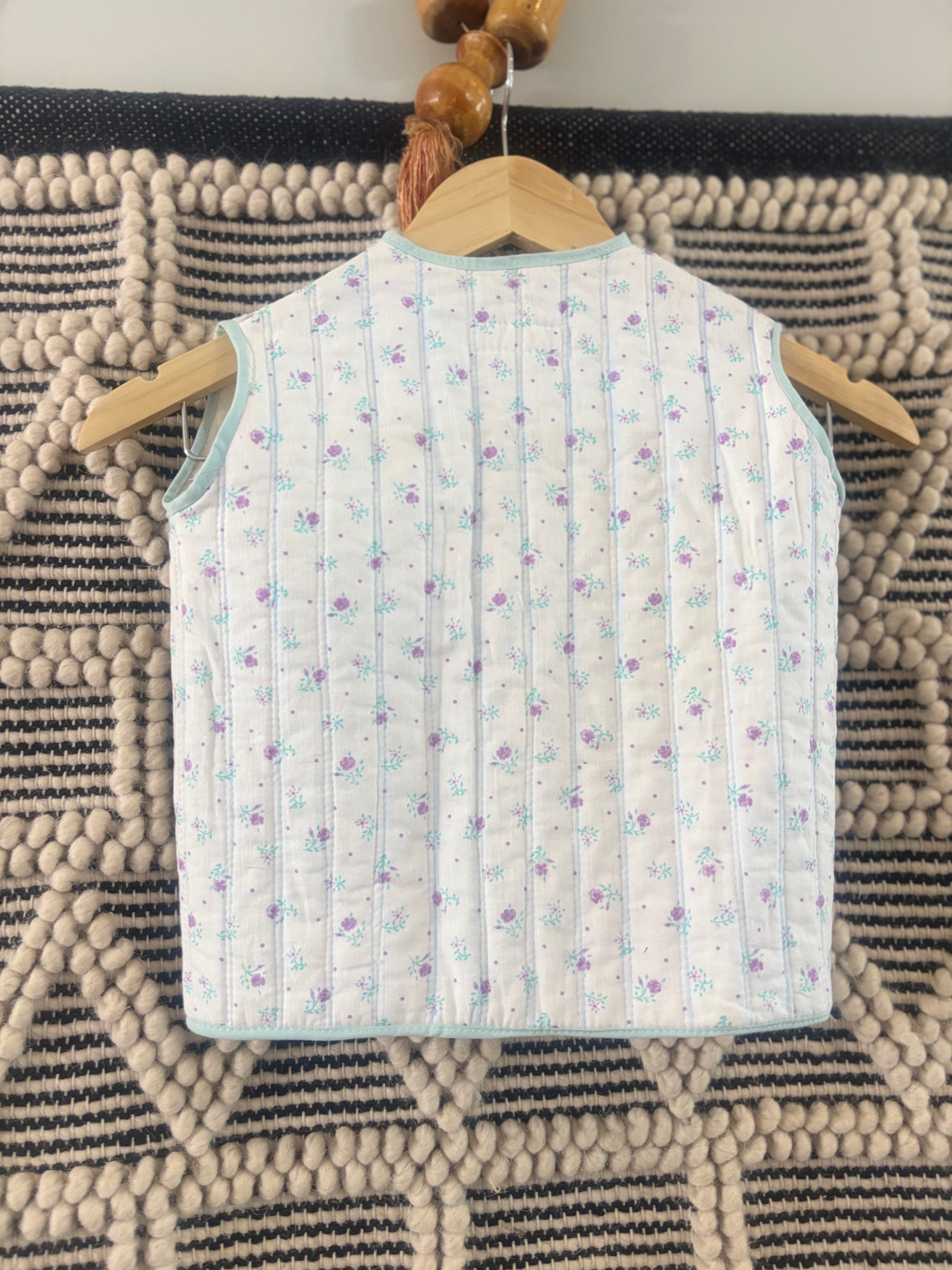 The Little Violet Quilted Kids Vest