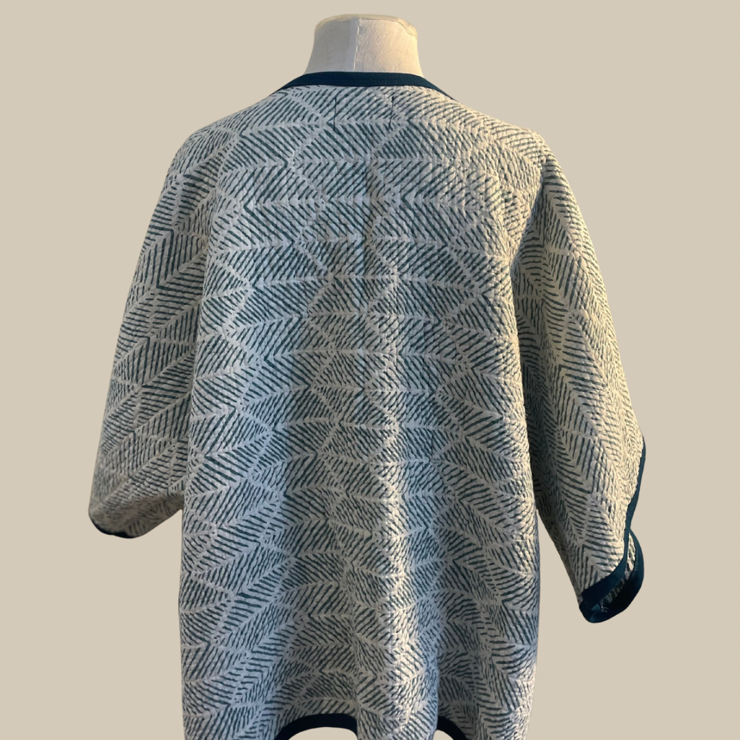 Sea breeze Kantha Style Coat