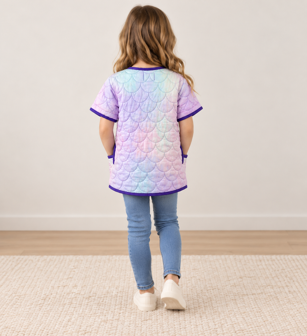Mermaid Skies Quilted Coat