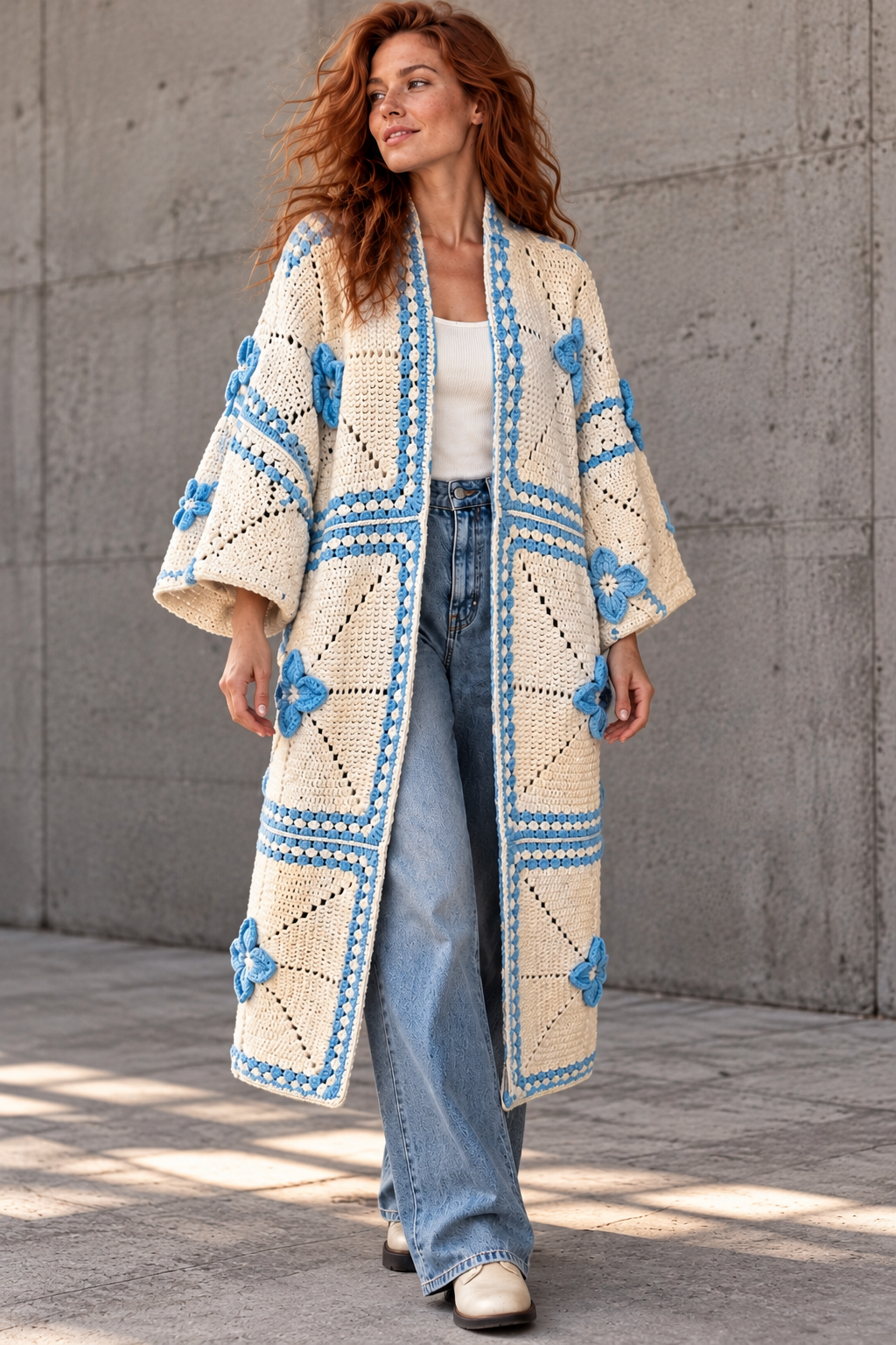 The Bluebell Crochet Duster