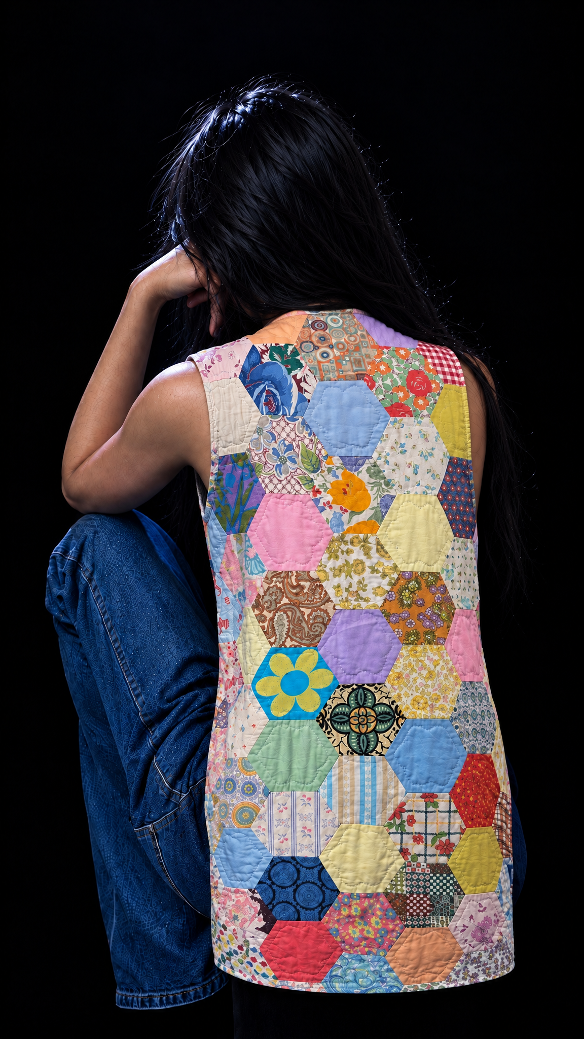 The Honeycomb Revival Dress Vest